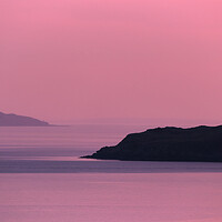 Buy canvas prints of sunset on Loch Sunart, West Scotland by Dan Ward