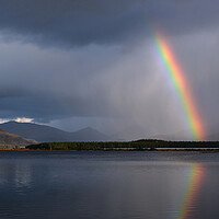 Buy canvas prints of Rainbow on Loch Shiel by Dan Ward