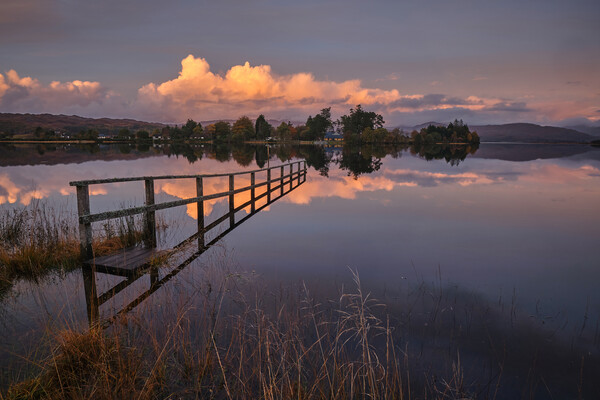 Sunset on Loch Shiel Picture Board by Dan Ward