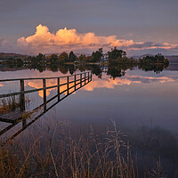 Buy canvas prints of Sunset on Loch Shiel by Dan Ward