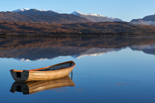 Calm waters on Loch Shiel Picture Board by Dan Ward