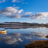 Buy canvas prints of All calm on Loch Shiel by Dan Ward