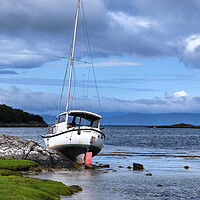 Buy canvas prints of Glenuig Boat by Dan Ward