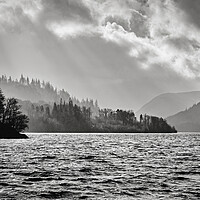 Buy canvas prints of Ray of Light on Thirlmere by Dan Ward