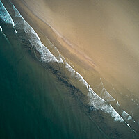 Buy canvas prints of Saltburn beach from above by Dan Ward