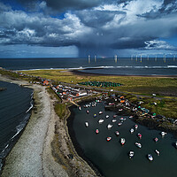 Buy canvas prints of Stormy skies over South Gare by Dan Ward