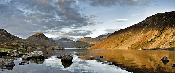 Wastwater as the sun sets Acrylic by Dan Ward