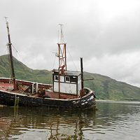 Buy canvas prints of Abandoned fishing boat by Dan Ward