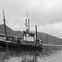 Buy canvas prints of Old fishing boat by Dan Ward