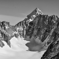 Buy canvas prints of  Mont Dolent, Chamonix by Dan Ward