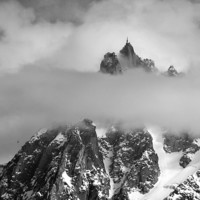 Buy canvas prints of  Aiguille Du Midi, Chamonix (cable car) by Dan Ward