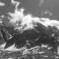 Buy canvas prints of  Chamonix skyline by Dan Ward