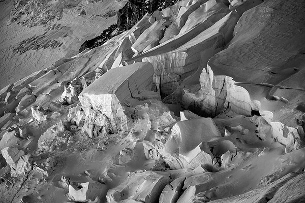  Broken ice, Chamonix Picture Board by Dan Ward