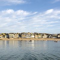 Buy canvas prints of  St Ives harbour by Dan Ward