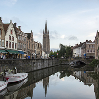 Buy canvas prints of  Reflections of Bruges by Dan Ward
