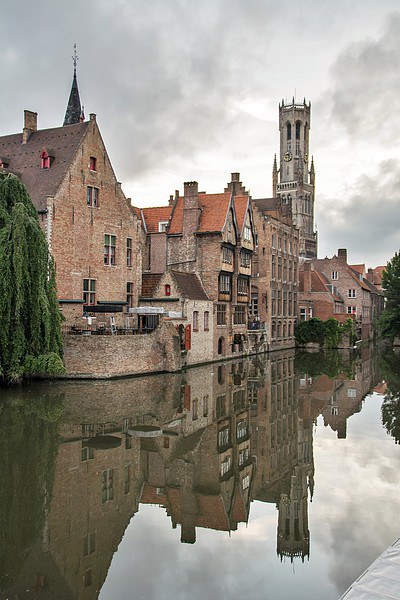  Reflections of Bruges Picture Board by Dan Ward