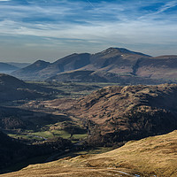 Buy canvas prints of looking to Skiddaw by Dan Ward