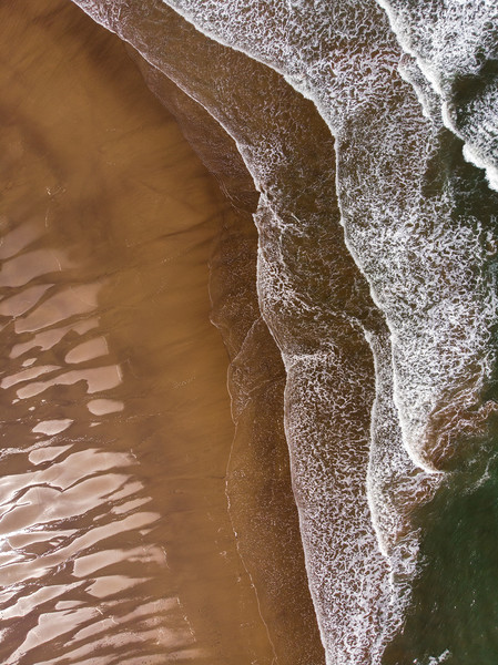 Whitby Beach Abstract Picture Board by Dan Ward