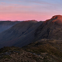 Buy canvas prints of Sunrise over Great Gable, The Lake District by Dan Ward