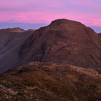 Buy canvas prints of Sunrise over Great Gable, The Lake District by Dan Ward