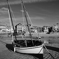 Buy canvas prints of Fishing boat in St Ives harbour, Cornwall by Dan Ward