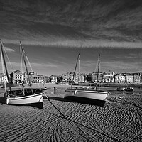 Buy canvas prints of Fishing boats in St Ives harbour, Cornwall by Dan Ward