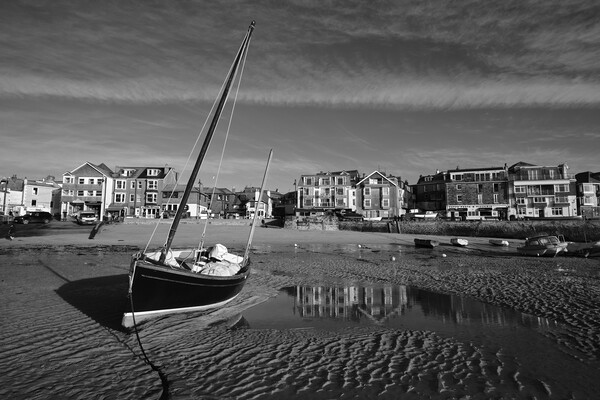 Fishing boat catching the early morning light in St Ives harbour, Cornwall Picture Board by Dan Ward