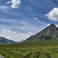 Buy canvas prints of The road to Glen Etive, Scottish highlands by Dan Ward
