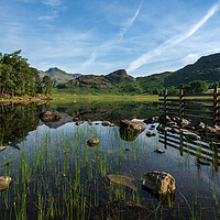 Buy canvas prints of Blea Tarn Reflections, The Lake District by Dan Ward