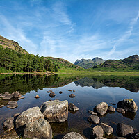 Buy canvas prints of Blea Tarn Reflections, The Lake District by Dan Ward