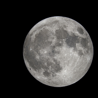 Buy canvas prints of Moon almost full by Jim Alford