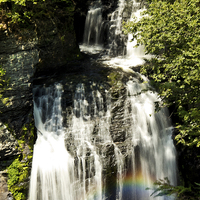 Buy canvas prints of  Water Fall Rainbow by Tom and Dawn Gari