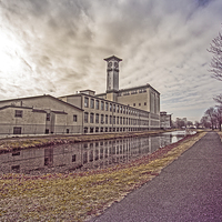 Buy canvas prints of  The Grundy Mills Complex by Tom and Dawn Gari