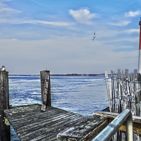 Buy canvas prints of  Barnegat Lighthouse by Tom and Dawn Gari