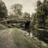 Buy canvas prints of  Delaware Canal by Tom and Dawn Gari