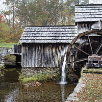 Buy canvas prints of  Marbry Mill Falling Water by Tom and Dawn Gari