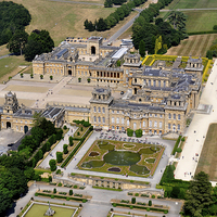 Buy canvas prints of Bleheim Palace Aerial by Gurinder Punn