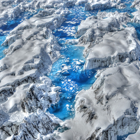 Buy canvas prints of Columbia Glacier Melt Water by Gurinder Punn