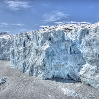 Buy canvas prints of Columbia Glacier Side View by Gurinder Punn