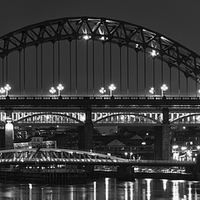 Buy canvas prints of Tyne Bridges, Newcastle by David Preston