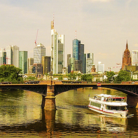 Buy canvas prints of Frankfurt Skyline by Richard Parry