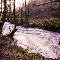 Buy canvas prints of River Garw by Richard Parry