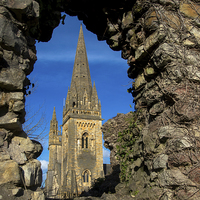 Buy canvas prints of Llandaf Cathedral by Richard Parry