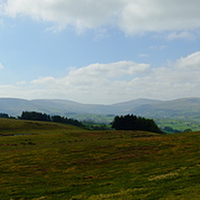 Buy canvas prints of Brecon Beacons Panorama by Richard Parry