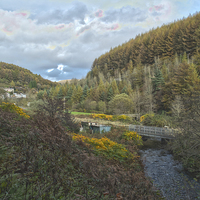 Buy canvas prints of  River Garw by Richard Parry