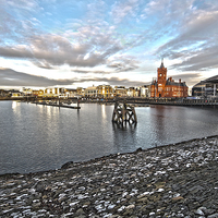 Buy canvas prints of  Pierhead Building, Cardiff Bay by Richard Parry