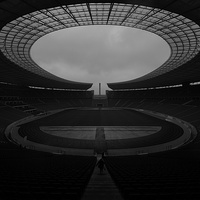 Buy canvas prints of  Berlin Olympiastadion by Richard Parry