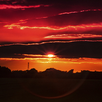 Buy canvas prints of lucidimages-old-sarum-sunset-2 by Raymond  Morrison
