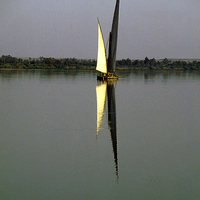 Buy canvas prints of JST2412 Felucca on the Nile by Jim Tampin