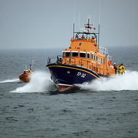 Buy canvas prints of JST2585 Weymouth and Lime Regis Lifeboat by Jim Tampin